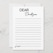 Moderne Minimalistisch-Time-Capsule-Note-Card Dankeskarte (Vorderseite)