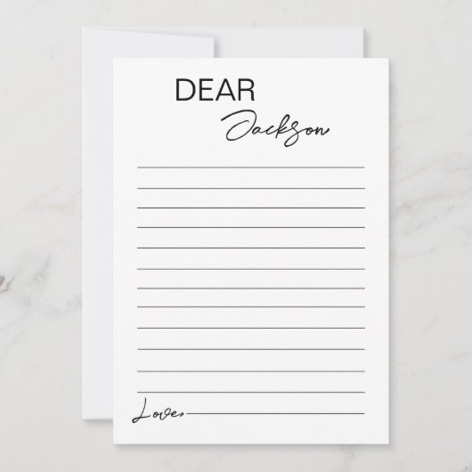 Moderne Minimalistisch-Time-Capsule-Note-Card Dankeskarte (Vorderseite)