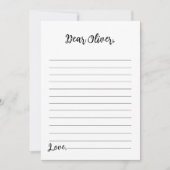 Moderne Minimalistisch-Time-Capsule-Note-Card Dankeskarte (Vorderseite)