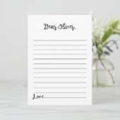 Moderne Minimalistisch-Time-Capsule-Note-Card Dankeskarte (Stehend Vorderseite)