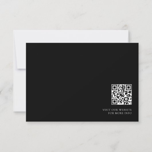 Moderne Minimalistisch- und Whimsikskripttechnik-U Einladung (Rückseite)