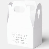 Moderne Minimalistisch zeitlose Hochzeit Vielen Da Geschenkschachtel (Offen)