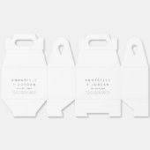 Moderne Minimalistisch zeitlose Hochzeit Vielen Da Geschenkschachtel (Ungeklappt)