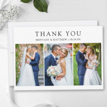 Moderne Minimalistische 3-Foto-Hochzeit