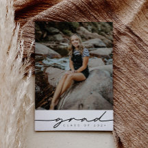 Moderne Minimalistische Abschluss Einladung