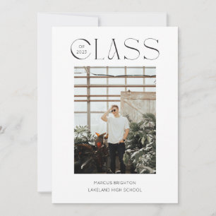 Moderne minimalistische Abschlussankündigung 2023 Einladung