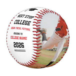 Moderne minimalistische Abschlussfoto-Baseball für Baseball