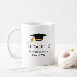 moderne minimalistische Abschlussmütze Abschlussja Kaffeetasse