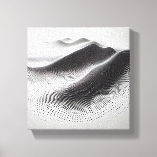 Moderne minimalistische abstrakte gepunktete Lands Leinwanddruck