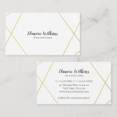 Moderne Minimalistische Abstrakte Imitat Gold Beru Visitenkarte (Vorne/Hinten)
