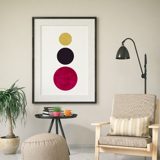 Moderne Minimalistische Abstrakte Kunst, Dichtung  Poster