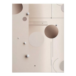 Moderne minimalistische abstrakte Kunst Poster