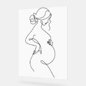 Moderne, Minimalistische Abstrakte Linie Zeichnend Acrylschild (Winkel)