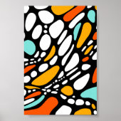 Moderne Minimalistische Abstrakte Neurographie Poster (Vorne)