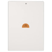 Moderne Minimalistische Abstrakte Sonne Personalis Klemmbrett (Rückseite)