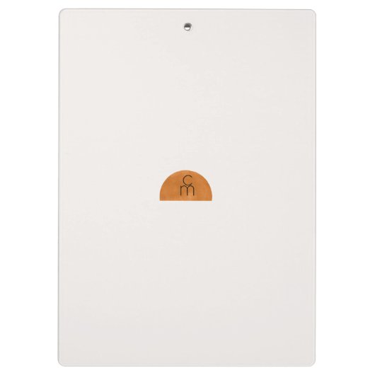 Moderne Minimalistische Abstrakte Sonne Personalis Klemmbrett (Rückseite)