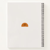 Moderne Minimalistische Abstrakte Sonne Personalis Notizblock (Rückseite)