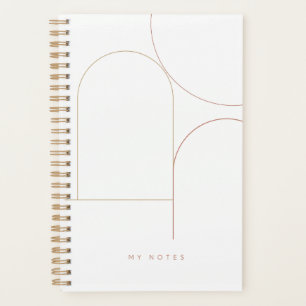 Moderne Minimalistische Abstrakte Terrakotta Geome Planer