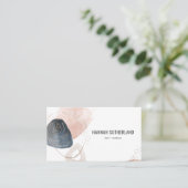 Moderne Minimalistische Abstrakte Typografie Visitenkarte (Stehend Vorderseite)