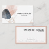 Moderne Minimalistische Abstrakte Typografie Visitenkarte (Vorne/Hinten)