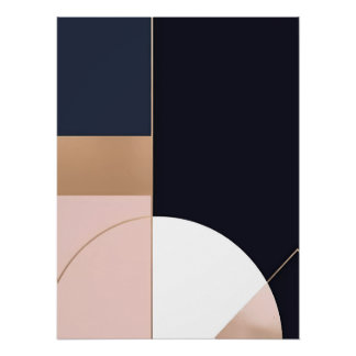 Moderne minimalistische abstrakte Wandkunst Poster