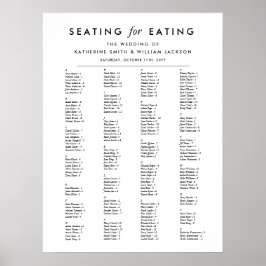 Moderne Minimalistische Alphabetisierungskarte Poster