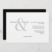 Moderne Minimalistische Ampere und Einladung zur H (Vorne/Hinten)