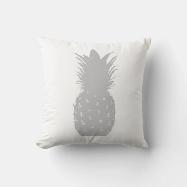Moderne Minimalistische Ananas Kissen (Vorderseite)