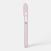 Moderne minimalistische anfängliche monogrammierte iPhone hülle (Linke Seite)