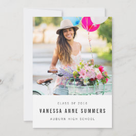 Moderne Minimalistische Ankündigung 2 Foto Abschlu