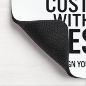 Moderne minimalistische anpassbare 9,25x7,75" mousepad (Ecke)