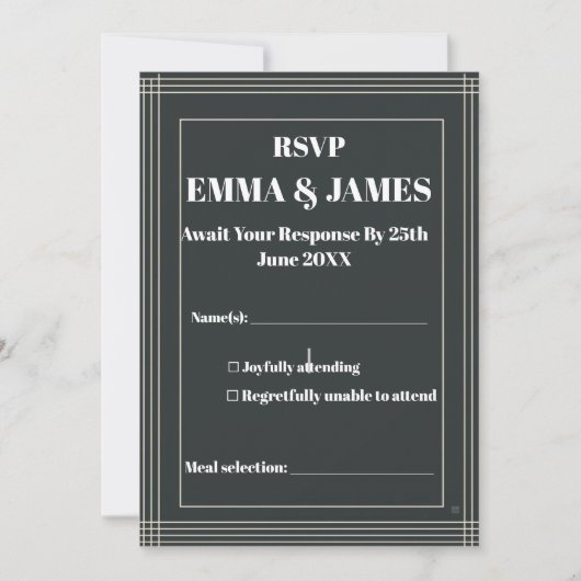 Moderne Minimalistische Anpassbare Save The Date Einladung (Vorderseite)