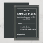 Moderne Minimalistische Anpassbare Save The Date Einladung (Vorne/Hinten)