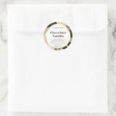 Moderne minimalistische Aquarellfarben Runder Aufkleber (Tasche)