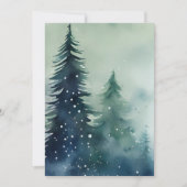 Moderne Minimalistische Aquarellfarben Weihnachten (Vorderseite)