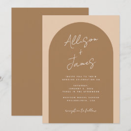 Moderne Minimalistische Arch Wedding Einladung