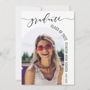 Moderne Minimalistische Arche Fotos Bilder Abschlu Einladung