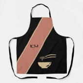 Moderne Minimalistische, asiatische Schürze (Vorderseite)