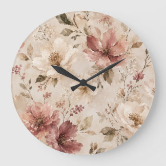 Moderne minimalistische Ästhetik Naturkunstwerk Große Wanduhr
