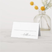 Moderne Minimalistische Baby-Dusche Platzkarten (Vorderseite)