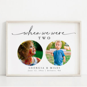 Moderne Minimalistische Baby Picture Tischnummer