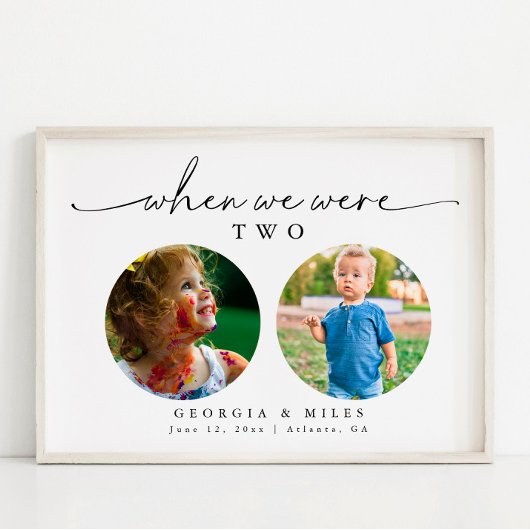 Moderne Minimalistische Baby Picture Tischnummer