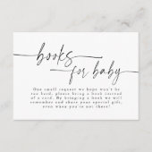 Moderne Minimalistische Babydusche Begleitkarte (Vorderseite)