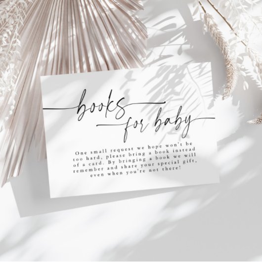 Moderne Minimalistische Babydusche Begleitkarte