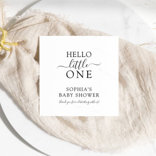 Moderne Minimalistische Babydusche Napkins Serviette