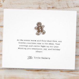 Moderne Minimalistische Bäckerei Holiday Vielen Da Flyer