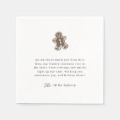 Moderne Minimalistische Bäckerei Holiday Vielen Da Serviette (Vorderseite)