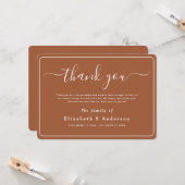 Moderne Minimalistische Beerdigung Vielen Dank Karte (Vorderseite/Rückseite Beispiel)