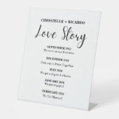 Moderne Minimalistische Begrüßungsgeschichte Liebe Sockelschild (Vorderseite)