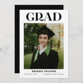 Moderne, Minimalistische Bekanntgabe Einladung (Vorne/Hinten)